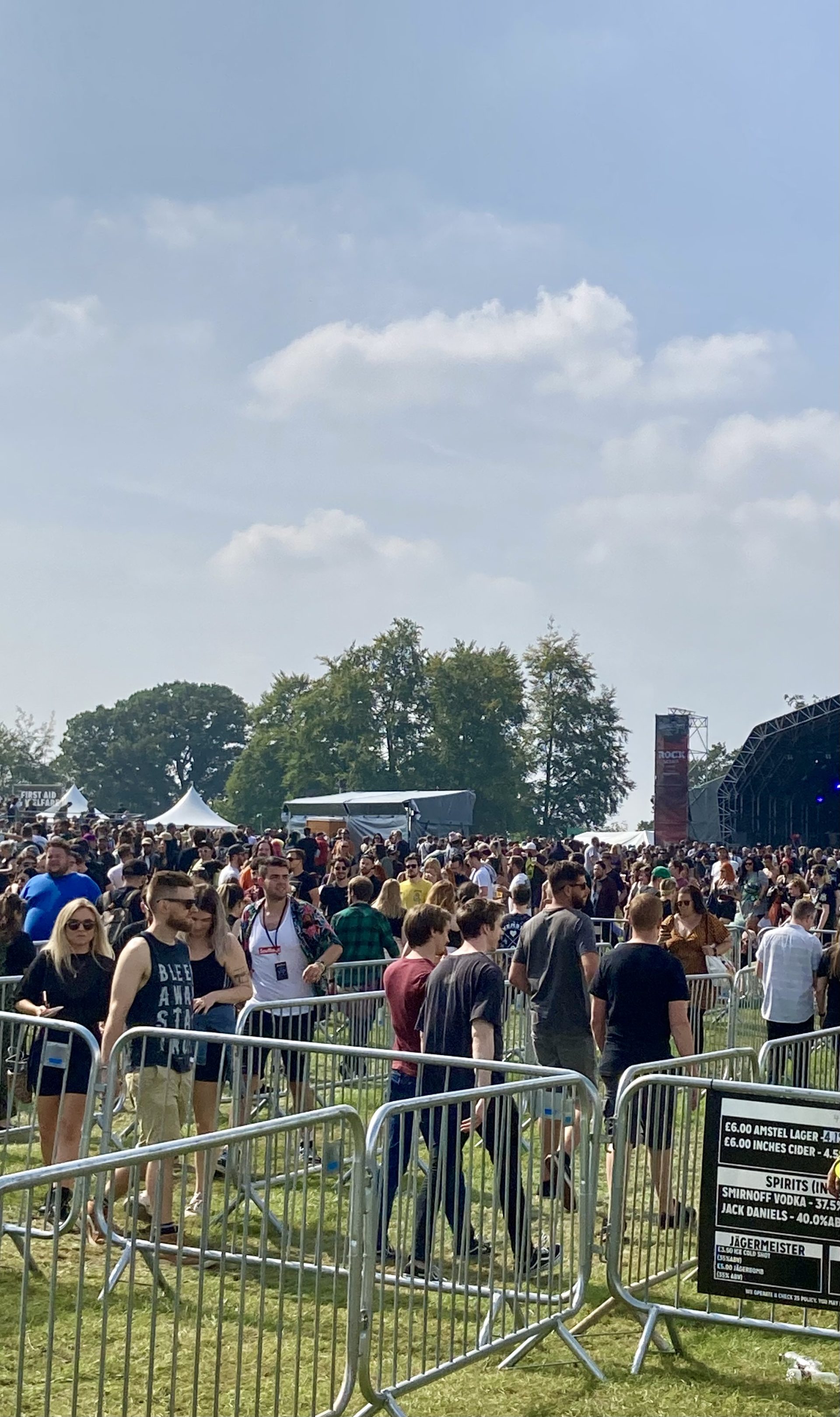 Crowd at outdoor music festival